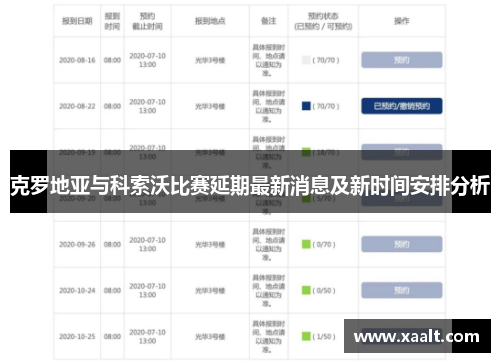 克罗地亚与科索沃比赛延期最新消息及新时间安排分析